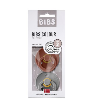 BIBS - FOPSPEEN NATUURRUBBER - BLISTER RUST/SMOKE T2