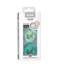 BIBS - FOPSPEEN NATUURRUBBER - BLISTER MINT/TURQUOISE T1