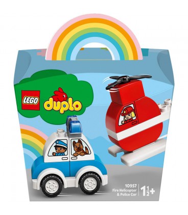 LEGO DUPLO 10957 FIRE HELICOPTER EN POLICE CAR