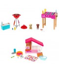 BARBIE MINI PLAYSET MET HUISDIER ASSORTI