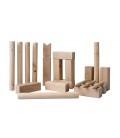 KUBB SPEL 21 DELIG 30 CM