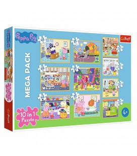 PUZZEL 10 IN 1 PEPPA PIG