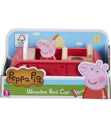 PEPPA PIG HOUTEN FAMILIEAUTO ROOD