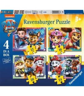 PUZZEL PAW PATROL MOVIE 12+16+20+24 STUKJES