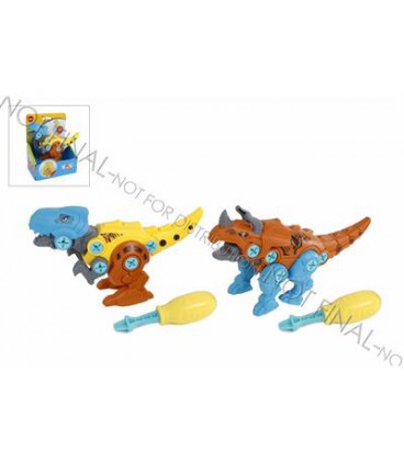 ROBOT DINO DEMONTEERBAAR 4 ASSORTI 18CM