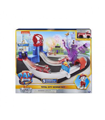 PAW PATROL THE MOVIE TRUE METAL ADVENTURE CITY PLAYSET 1:55