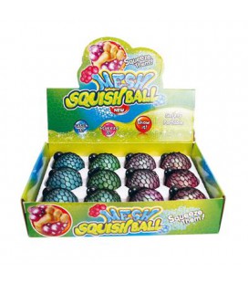 SQUISHY BAL LED 6 CM 4 ASSORTI