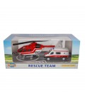 AUTO DIECAST HULPDIENSTEN AMBULANCE HELICOPTER