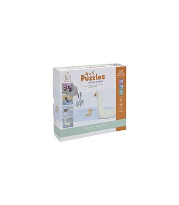 Little Dutch 4 in 1 puzzel Goose