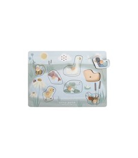 Houten geluidenpuzzel Little Goose