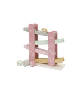 Little Dutch houten autobaan roze