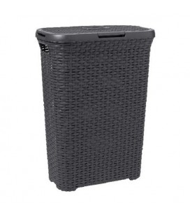 Curver wasbox rattan 40 liter antr