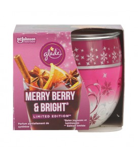 Glade geurkaars Merry Berry & Bright 120gr