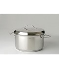 Eurocuisine kookpan 14 cm RVS met stalen hand grepen 1.2liter