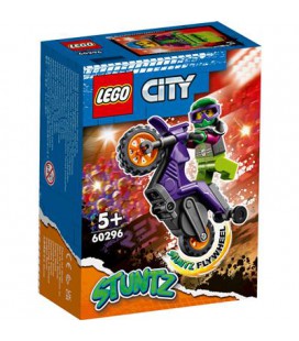 LEGO CITY STUNTZ 60296 WHEELIE STUNTMOTOR