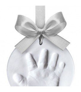 Happy Hands ornament kit silver ribbon HR-01