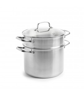 Kookpot met pasta inzet 24 cm 6.0 liter