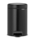 Brabantia pedalette 3 liter Matt Black pedaalemmer