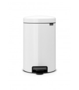 Brabantia pedaalemmer 12L wit