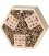 Insectenhotel 22,5 x 20 x 7,5 cm hout naturel