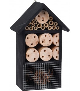 Insectenhotel zwart hout