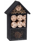 Insectenhotel zwart hout