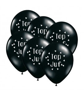 Ballonnen 'Top Juf' (6 stuks)