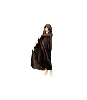 Hooded cape zwarte halloween cape