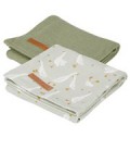 Swaddle doeken 70 x 70 Little Goose / Pure Olive