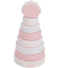 naamkado houten stapeltoren shell pink Jollein