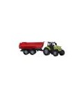 TRACTOR MET AANHANGER ROOD LICHT EN GELUID