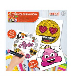 EMOJI GLITTER KLEURBOEK