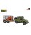 Dinoworld DIY 4x4 auto met dinotrailer en dino 33cm