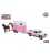 Kids Globe Die Cast pull back Mitsubishi met paardentrailer