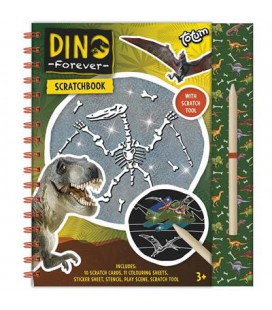 TOTUM SCRATCH ART BOEK DINO