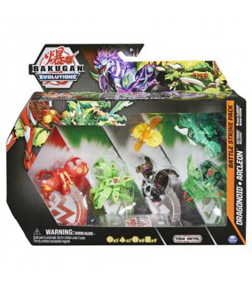 BAKUGAN EVOLUTIONS (S4) BATTLE STRIKE 6PACK DRAGONOID DIECAST