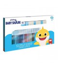 BABY SHARK KLEURSET MET STEMPELS 40 DLG.