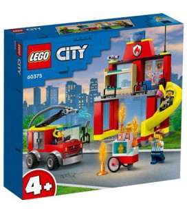 LEGO 60375 CITY DE BRANDWEERKAZERNE EN DE BRANDWEERWAGEN