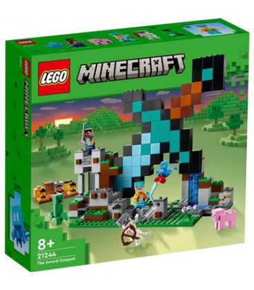 LEGO 21244 MINECRAFT UITVALBASIS ZWAARD