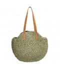 Pe-florence straw shopper - 029 olijfgroen only web