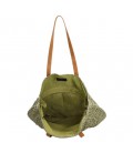 Pe-florence straw shopper - 029 olijfgroen