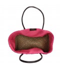 Pe-florence raffia rieten mand - 011 fuchsia