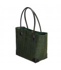 Pe-florence raffia rieten mand - 013 khaki