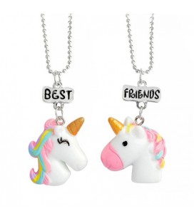 Vriendschapsketting - Unicorn/Eenhoorn - Best Friends - Regenboog