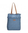 Pe-florence natural life shopper - 030 jeansblauw
