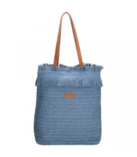 Pe-florence natural life shopper - 030 jeansblauw