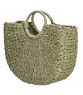 Pe-florence straw strandtas - 029 olijfgroen