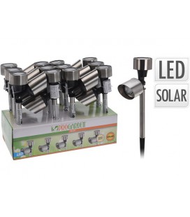 Solarlamp mini spot LED 24 cm hoog