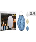 Solarlamp lampion ovaal vorm dia20x45cm 1 led warm wit