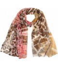 Sjaal Animal Print 180x70cm Brown